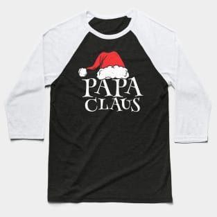 Retro Papa Claus Funny Christmas Santa Father Vintage Gift Baseball T-Shirt